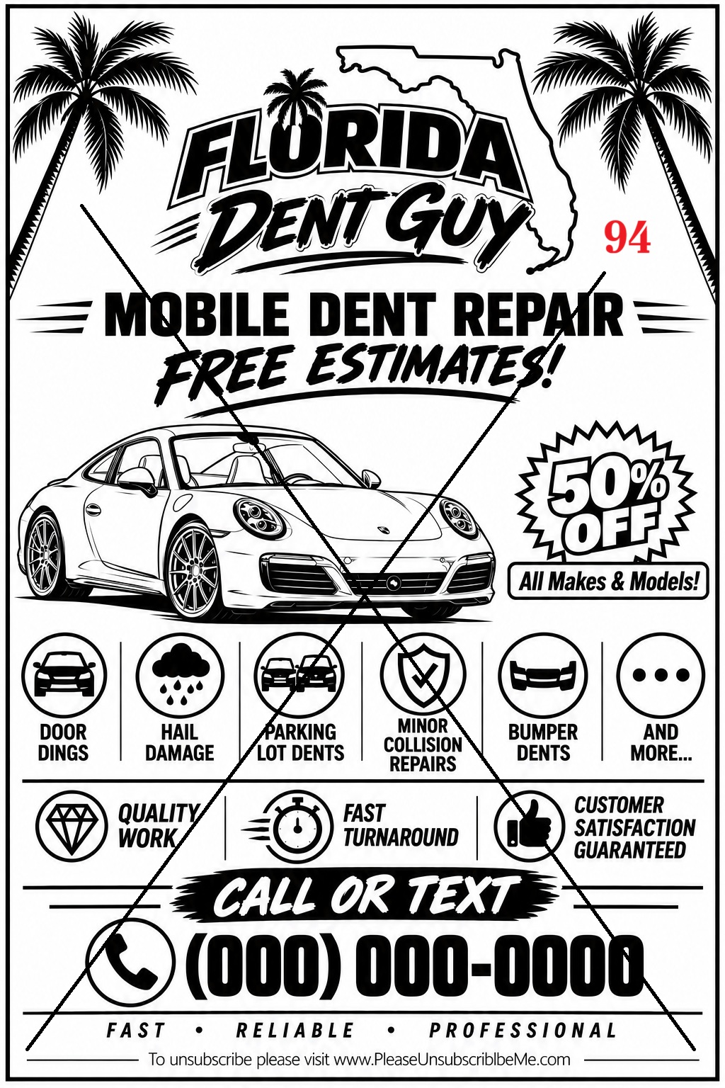 Pressure washing fax flyer sample