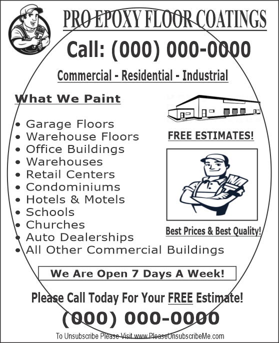 Paint fax flyer sample 2