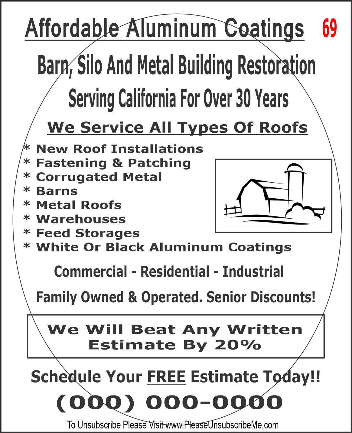 Paint fax flyer sample 3