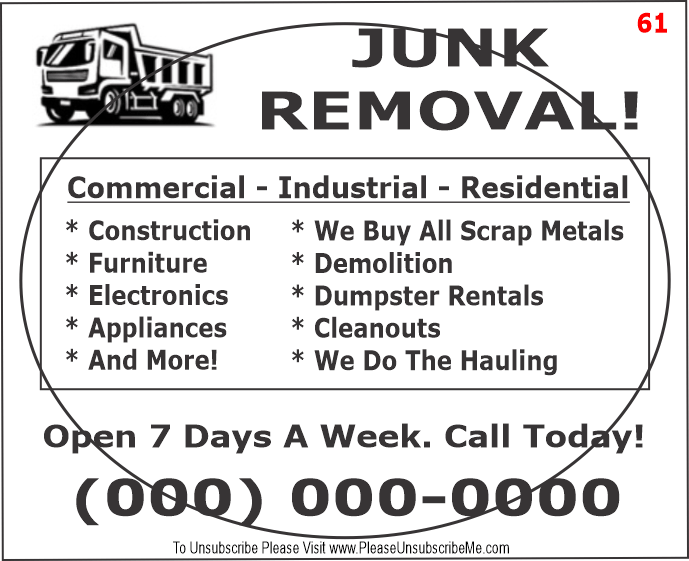 Scrap fax flyer sample 4